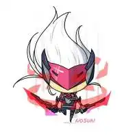 经典版英雄联盟q版人物萌图等等我在想问题