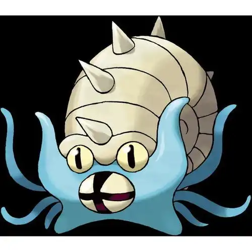 神奇宝贝图鉴no.139锋利的牙齿能撕碎大舌贝多刺菊石兽