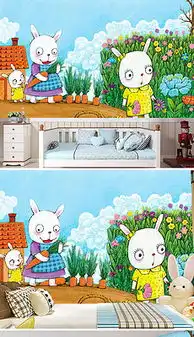 小白兔拿红萝卜图片