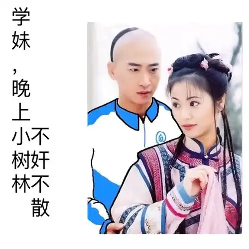 还珠格格,尔康紫薇小燕子五阿哥学生装搞笑斗图表情包