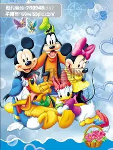 米老鼠卡通背景图模板免费下载psd格式1771像素编号769948千图网