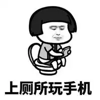 蹲厕所玩手机表情包微信头像图片大全