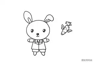 爱吃胡萝卜的小兔子简笔画教程
