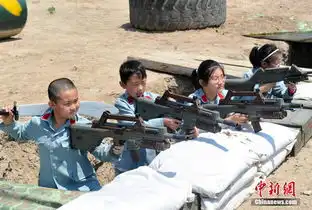 儿童玩抗战游戏很入戏演员挨打表情痛苦