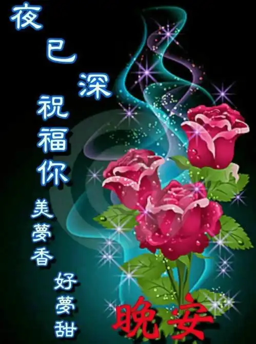 漂亮的晚上好美图祝大家如意安康群聊不打字晚安最新动态表情包