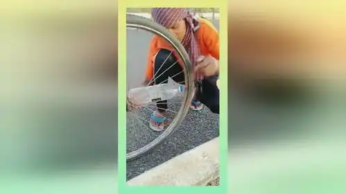印度人是这样给自行车充气的,看完不得不佩服,印度人民的智慧