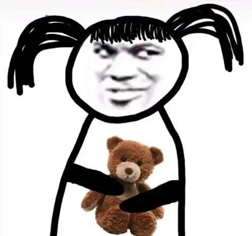 熊猫头表情包只要我把脸吃圆就没有人会看扁我