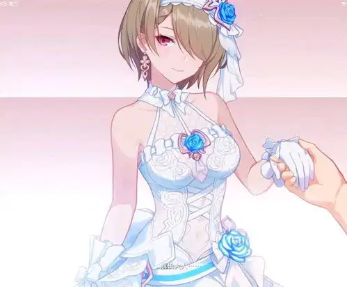 崩坏3丽塔花嫁美哭舰长新娘表情很羞怯,但图片暗藏玄机