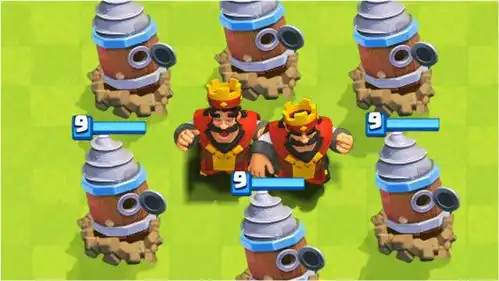 皇室战争搞笑时刻犀利无比,新卡牌哥布林钻机直接推国王塔