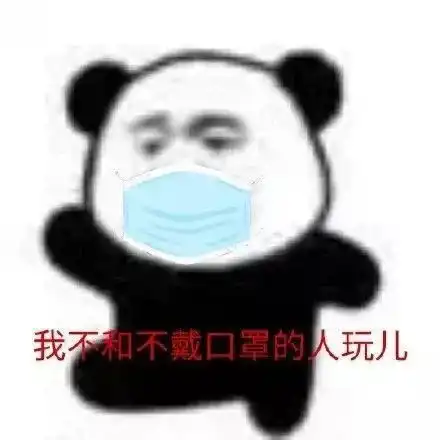 强迫戴口罩表情包不要就挨打谢谢我很喜欢熊猫头表情包