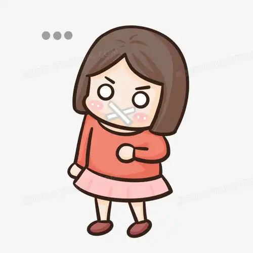 卡通手绘女孩无语表情包元素png图片素材免费下载元素png20002000像素