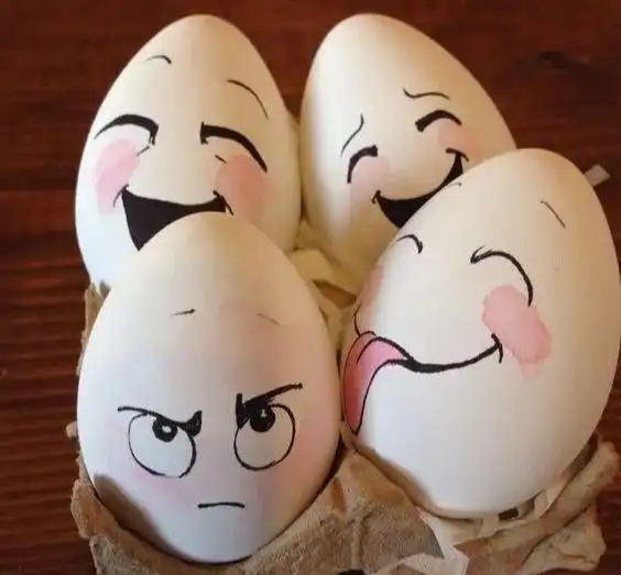 在鸡蛋上画画,充满童趣,大人孩子都喜欢,diy创意手工