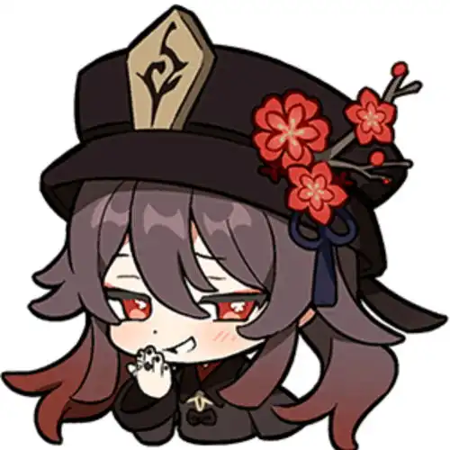 原神胡桃表情包91张无水印