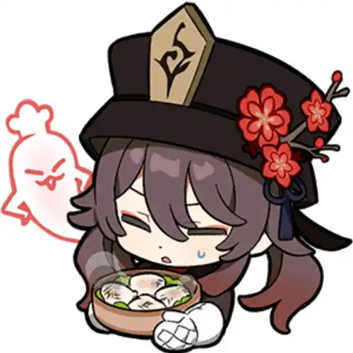 原神胡桃表情包91张无水印