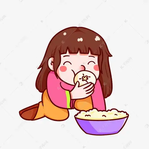 吃货小女孩开心吃东西素材图片免费下载千库网