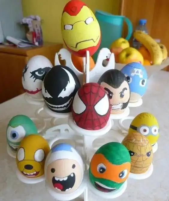 在鸡蛋上画画,充满童趣,大人孩子都喜欢,diy创意手工