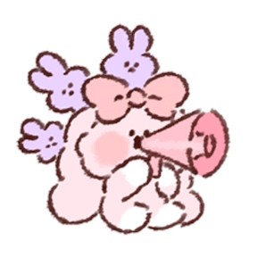 粉色大耳兔超可爱软妹表情包