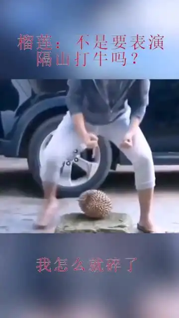 榴莲不是要表演隔山打牛吗怎么我碎了