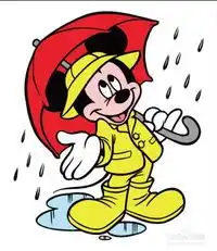 米奇打伞漫画设计