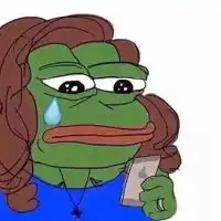 很火的绿青蛙表情包