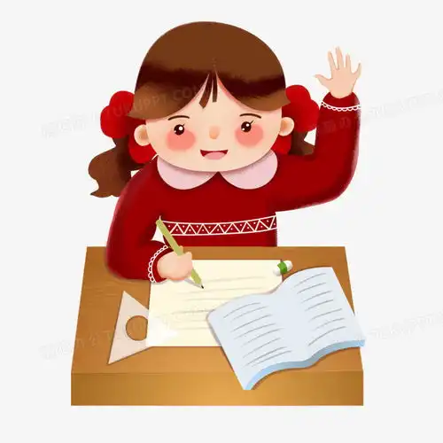 手绘学生课堂积极发言免抠元素png图片素材免费下载学生png30003000像素