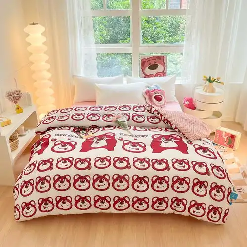 teenieweenie小熊a类空调被单人夏被纤维被薄棉被双人夏凉被宿舍夏季薄被子云端少女云朵五彩格配新兰灰夏被三件套夏被150200cm