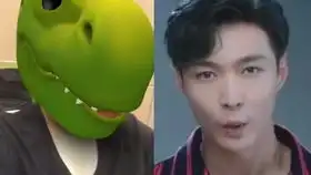 贾乃亮带甜馨观看儿童电影小甜馨嘟起嘴吧表情可爱