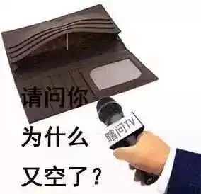 打开钱包没钱的表情包语