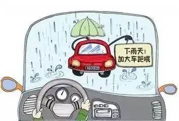 行车安全雨天行车请注意安全