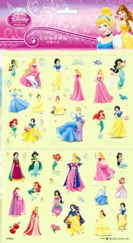 迪士尼立体情景贴纸米奇表情贴