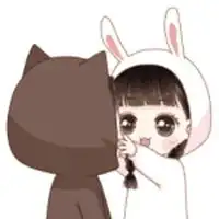 兔子比心表情包