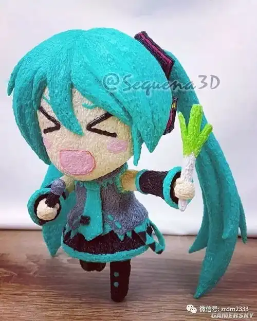 19岁天才少女3d笔创作手办人形自走手办打印机