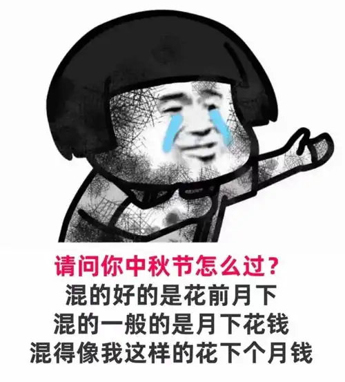 表情包中秋想和你一起赏月