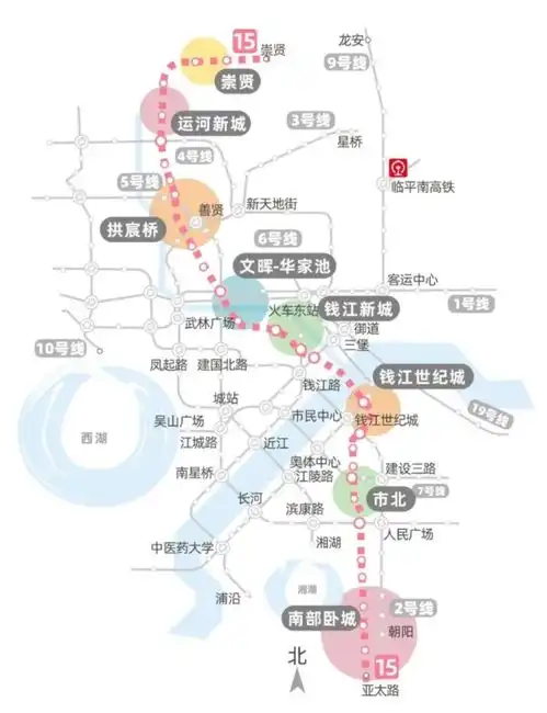杭州地铁9号线将西延至西湖杭州地铁四期涉临平4条线