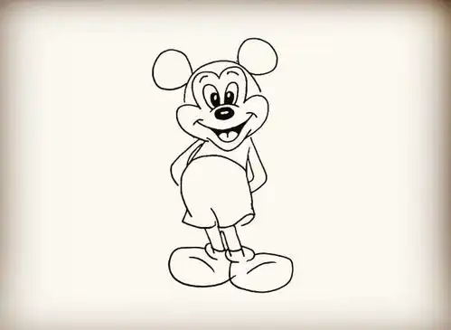 简笔画米老鼠