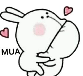 兔子亲一口表情包