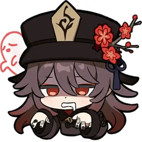 原神胡桃表情包91张无水印