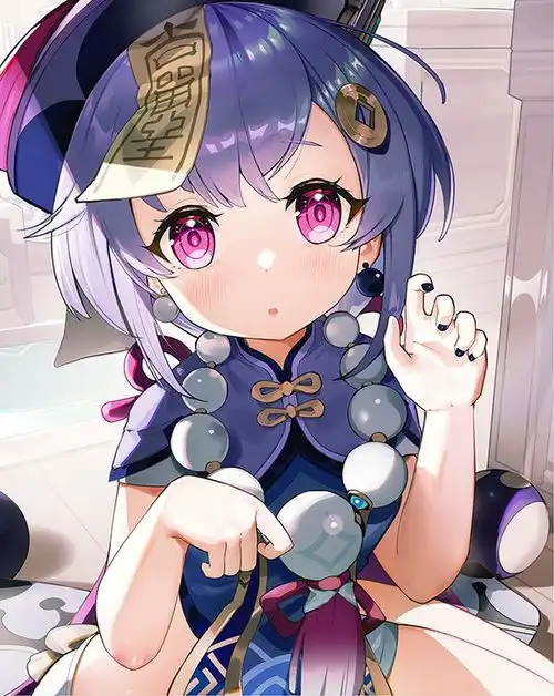 9个步骤图让你了解原神同人七七上色流程,原画人二次元插画教程