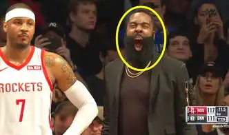 最后11.5秒当戈登罚球时,谁注意替补席哈登的表情,太想上场了