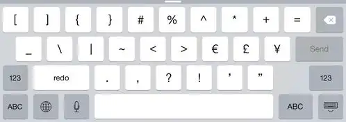 为什么ios的中文键盘有符号表情,而英文键盘没有