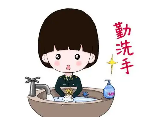 洗手的表情包防疫