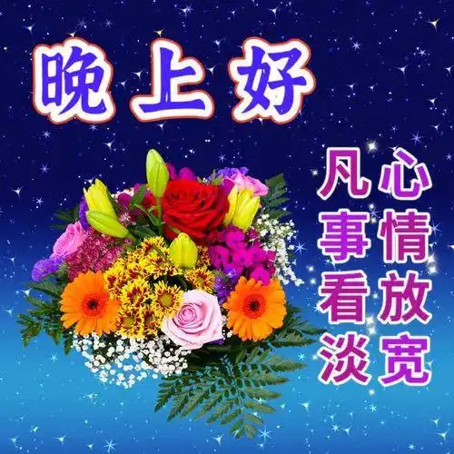 晚上好图片精选,晚上好暖心问候祝福语,晚安精选图片集锦