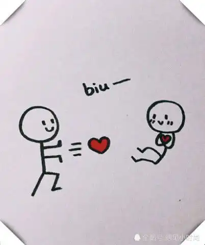 情书告白太土了,00后都用简笔画,连空气都是爱你的形状