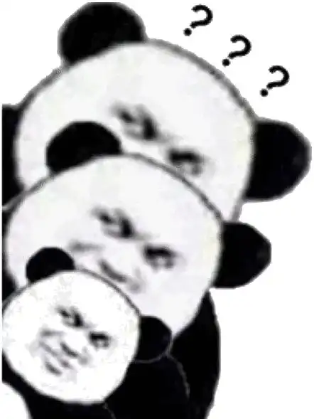 伸舌头表情包熊猫头