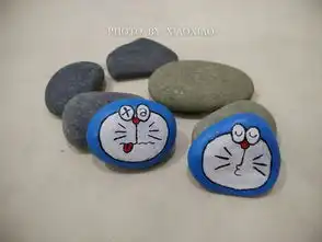叮当猫表情包石头绘画
