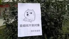 西安一高校一夜之间挂满禁烟表情包吸烟找不到对象我们视频...