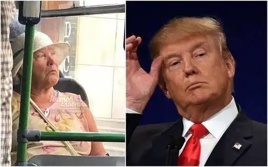 厉害了,我的大妈随便一长都是美国总统的样子