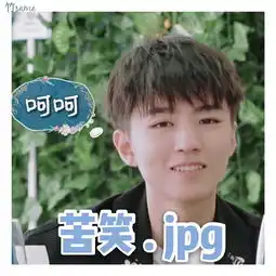 五阿哥微笑表情包中餐厅