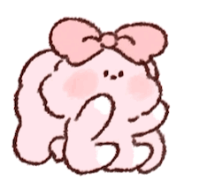 粉色大耳兔超可爱软妹表情包