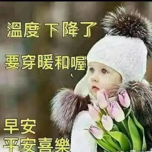 寒冬非常漂亮的美女早上好问候表情图片带字动态早上好问候祝福语短信